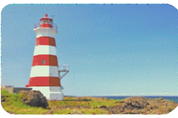 Striped Lighthouse